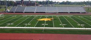 synthetic turf field for football