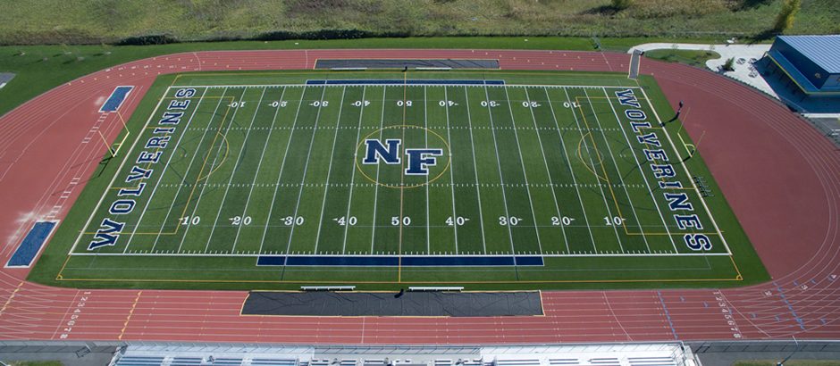 High School Football Field Turf