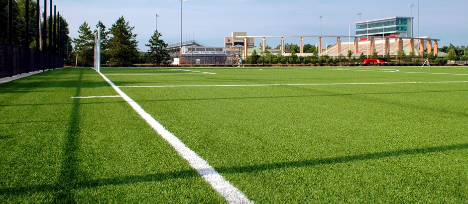 A-Turf Mono practice synthetic turf field at Ball State University