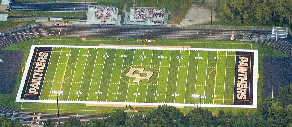 A-Turf synthetic turf multi-field at Comstock Park High School