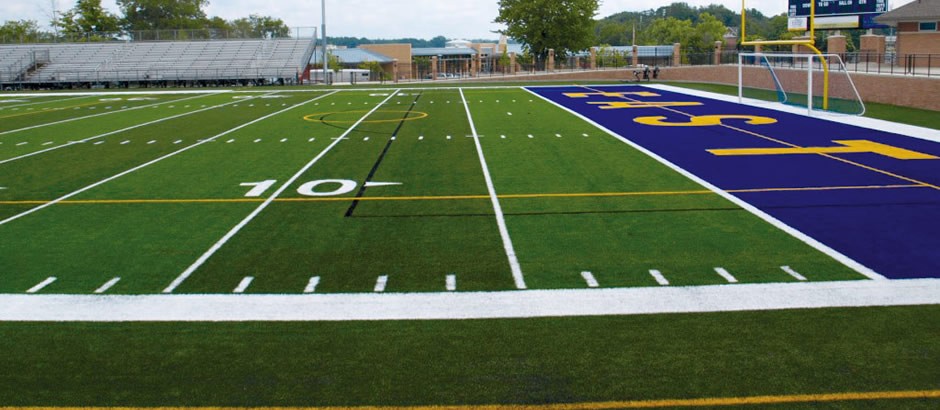 A-Turf Memorial synthetic turf Field at East Grand Rapids High School in Michigan