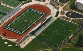 A-Turf on two field artificial grass complex at Grand Haven High School in Michigan