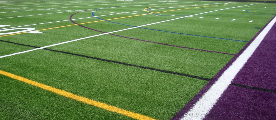 A-Turf on multi-sport field turf at Hamburg High School