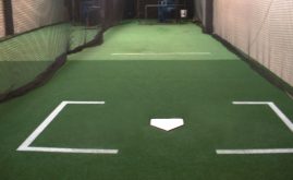 A-Turf indoor artificial grass at Baltimore Orioles batting tunnel at Oriole Park at Camden Yards