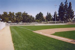 A-Turf used on basbeall field at Seoul International Park in Los Angeles, CA