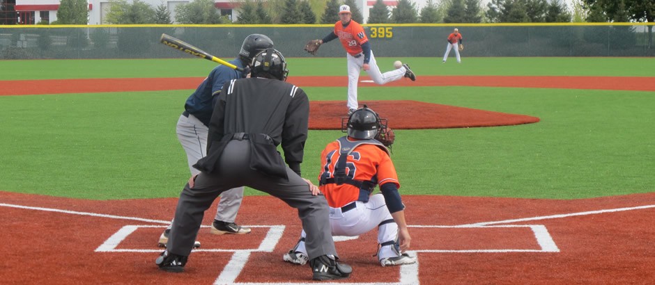 A-Turf field turf system at Wheaton College all-synthetic turf basbeall field