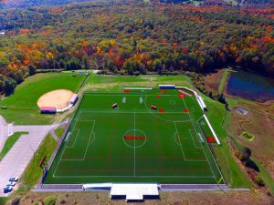 barons aerial synthetic turf field