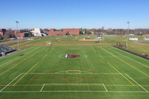 Lacrosse is one of the sports played on new A-Turf artificial grass turf field at SUNY Potsdam State