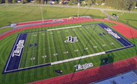 Jordan-Elbridge High School artificial grass turf