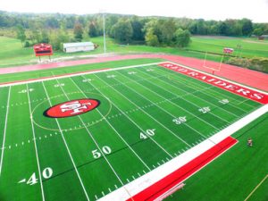 Saint Francis High School’s 98,000 s.f. A-Turf® multi-sport artificial grass turf field was installed in 2015.