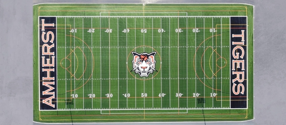 amherst tigers artificial football field turf