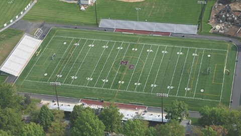 Aerial photo of original field in 2006